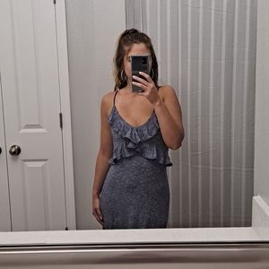 Cute ruffle maxi dress